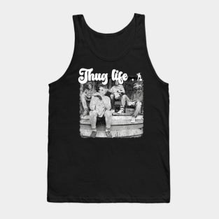 Vintage Girls Golden Thug Life 80's Retro Tank Top